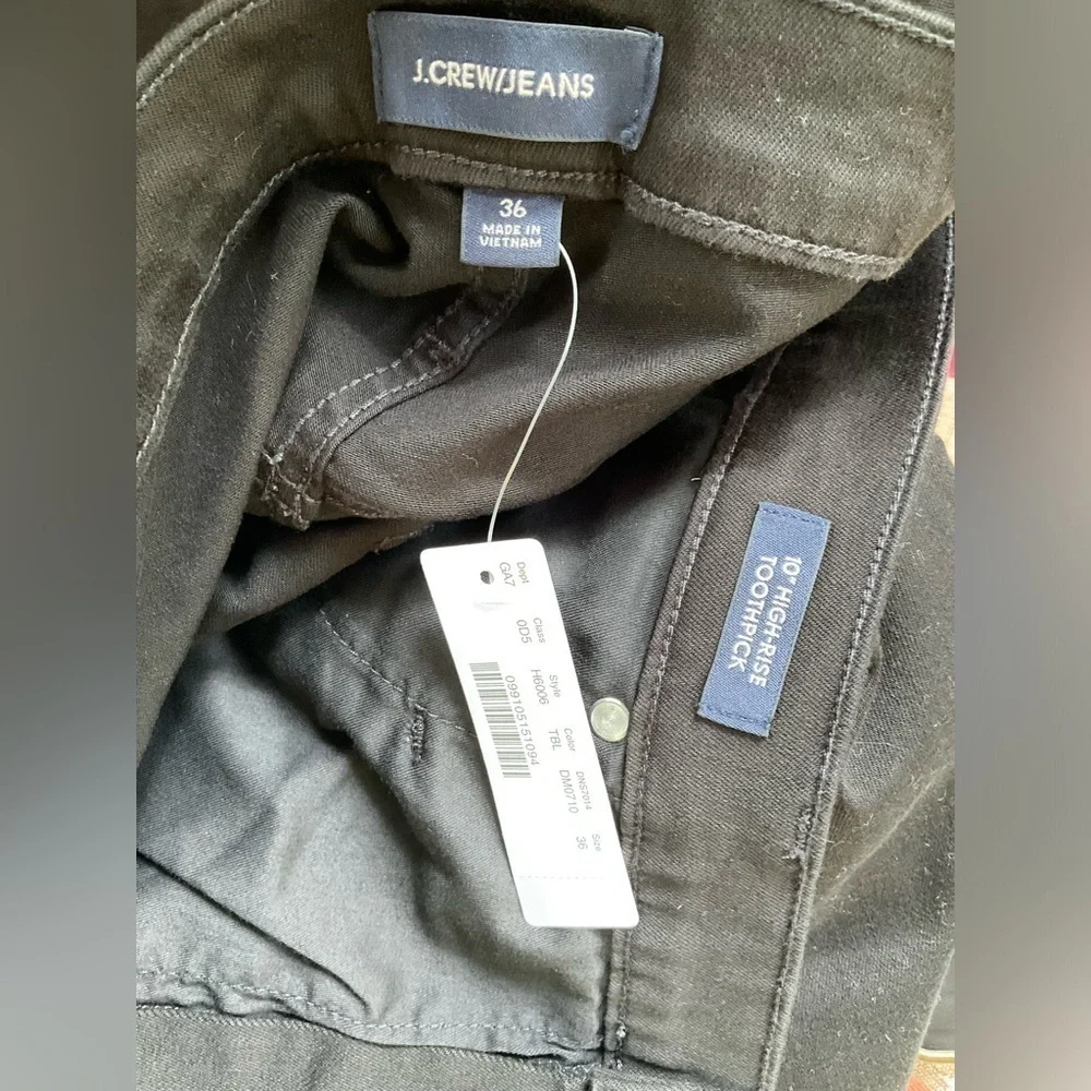 J. Crew 10” Highest-rise Toothpick Jean Sz 36